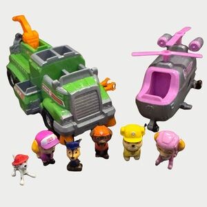 Paw Patrol Rocky Team Rescue Recycling Truck & Skye’s Helicopter